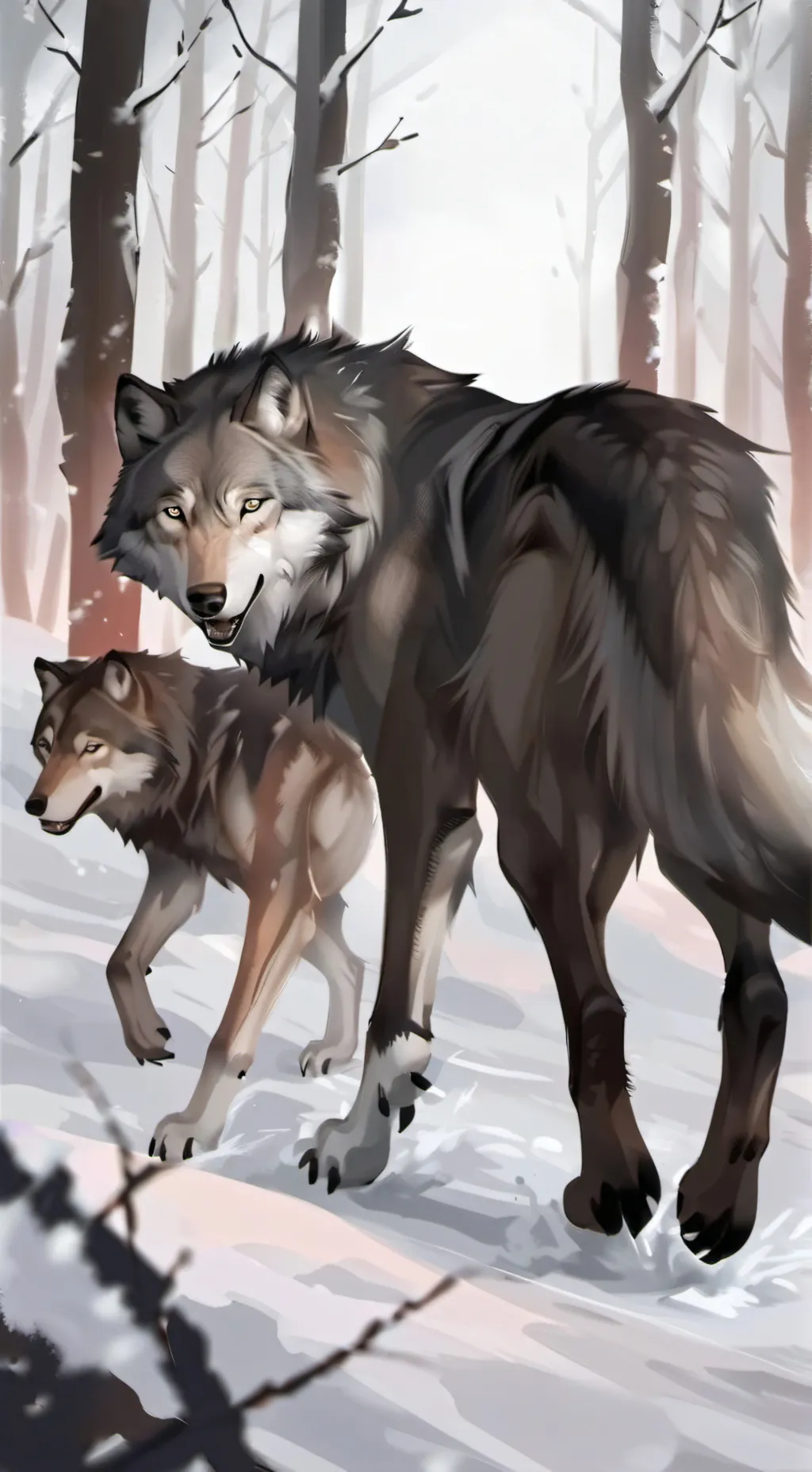 ai character: wolf background