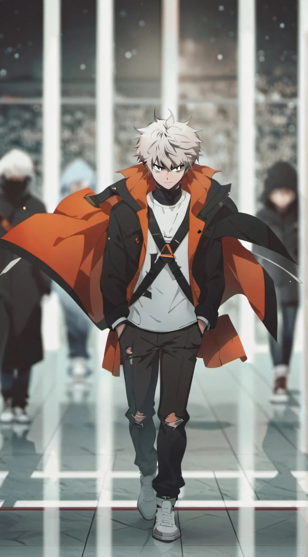 ai character: Bakugo Katsuki background