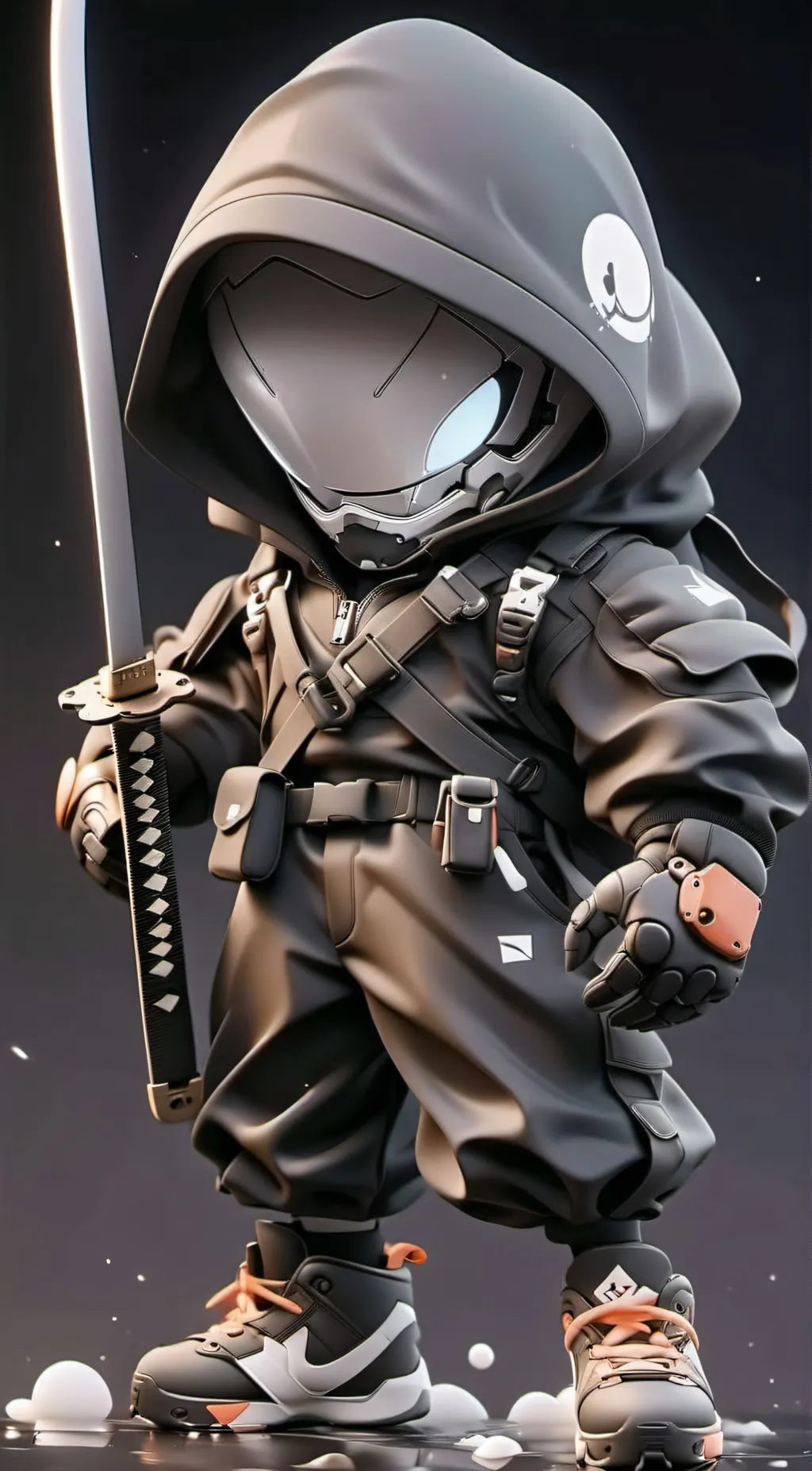 ai character: Black/Kuro background