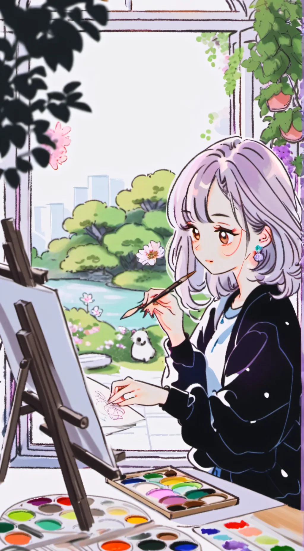 ai character: Lilly  background