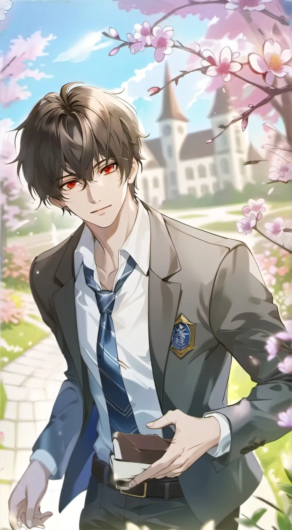 ai character: Demon boy background