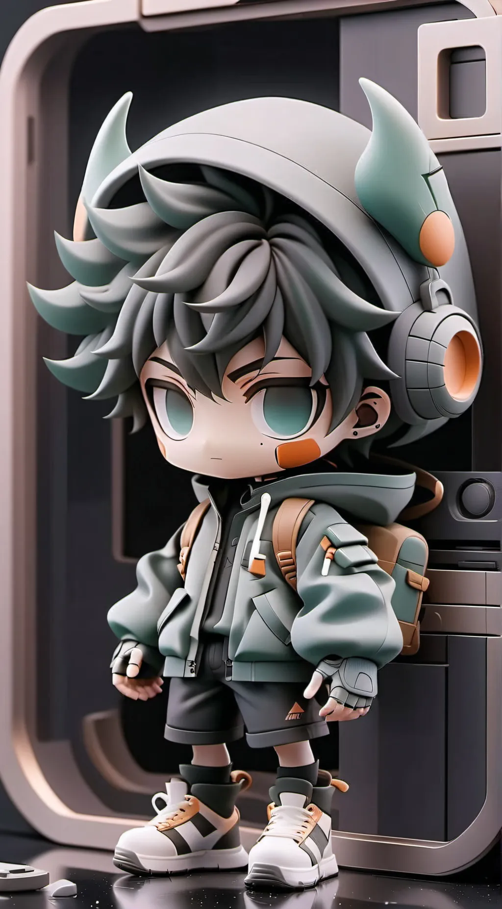 ai character: Deku background