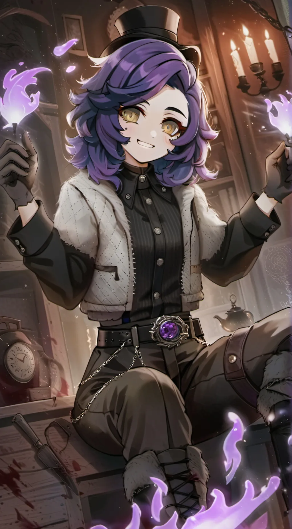 ai character: Violet (MHA9) background