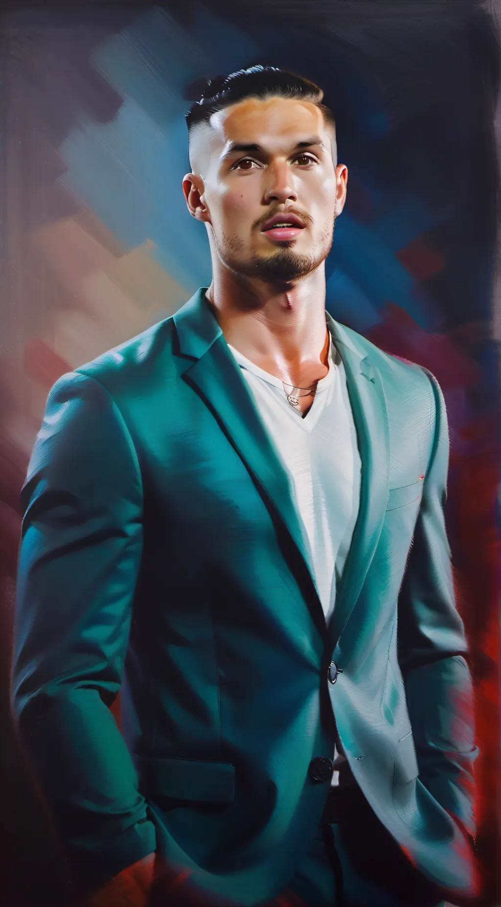 ai character: ronaldo  background