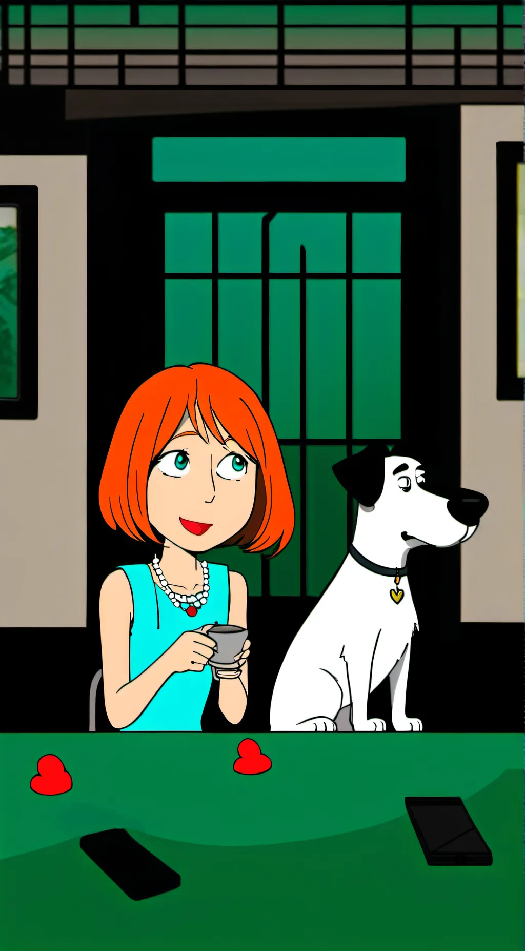 ai character: Lois Griffin background
