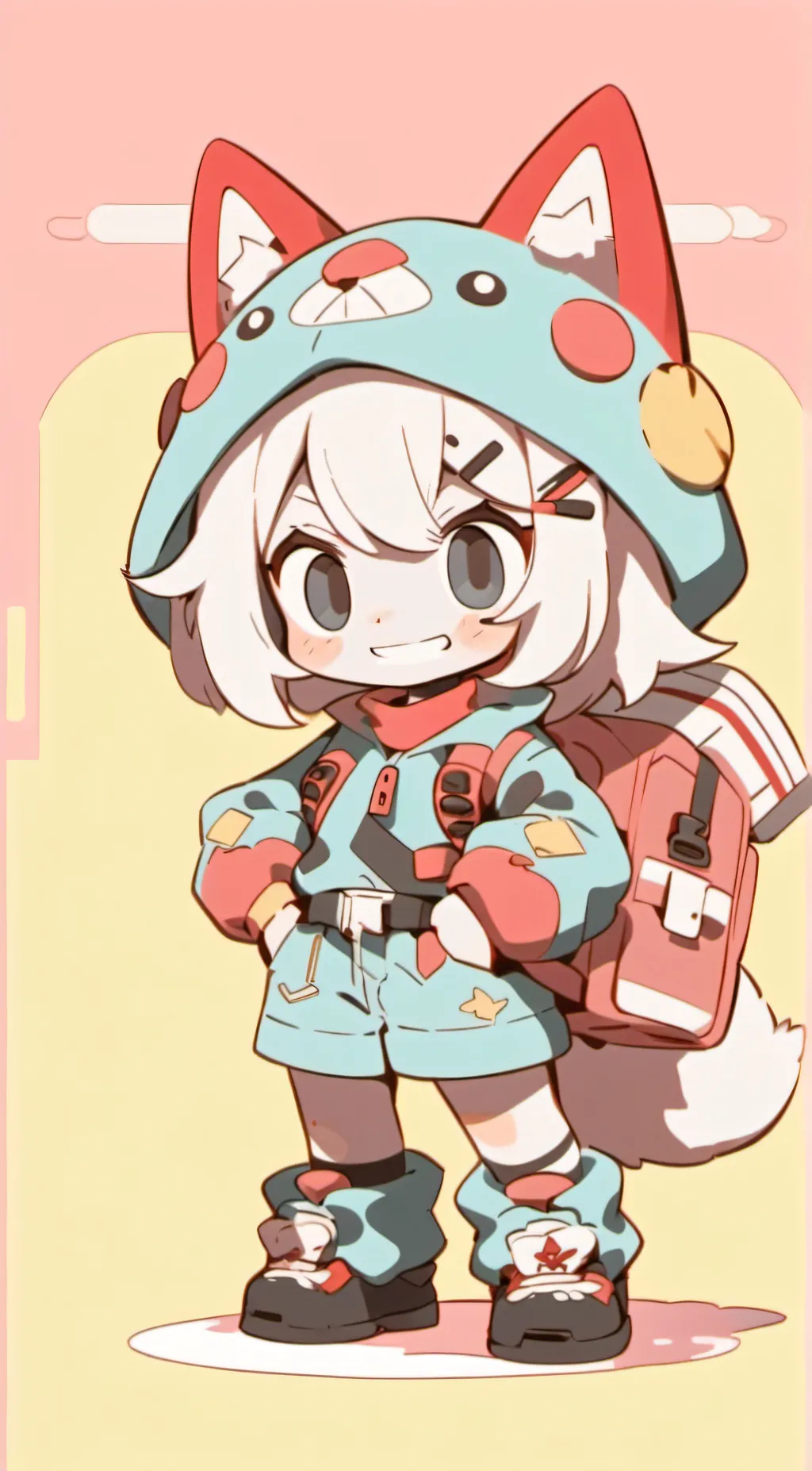 ai character: popsicle  background