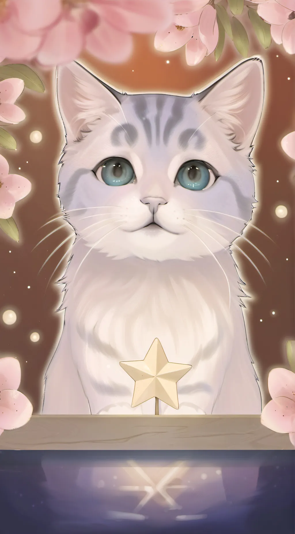 ai character: Valentinos cat background