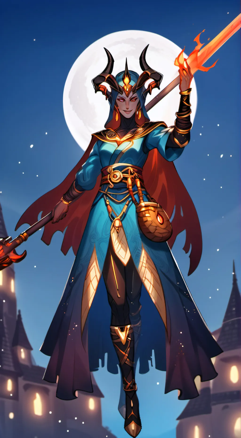 ai character: enjou genshin  background