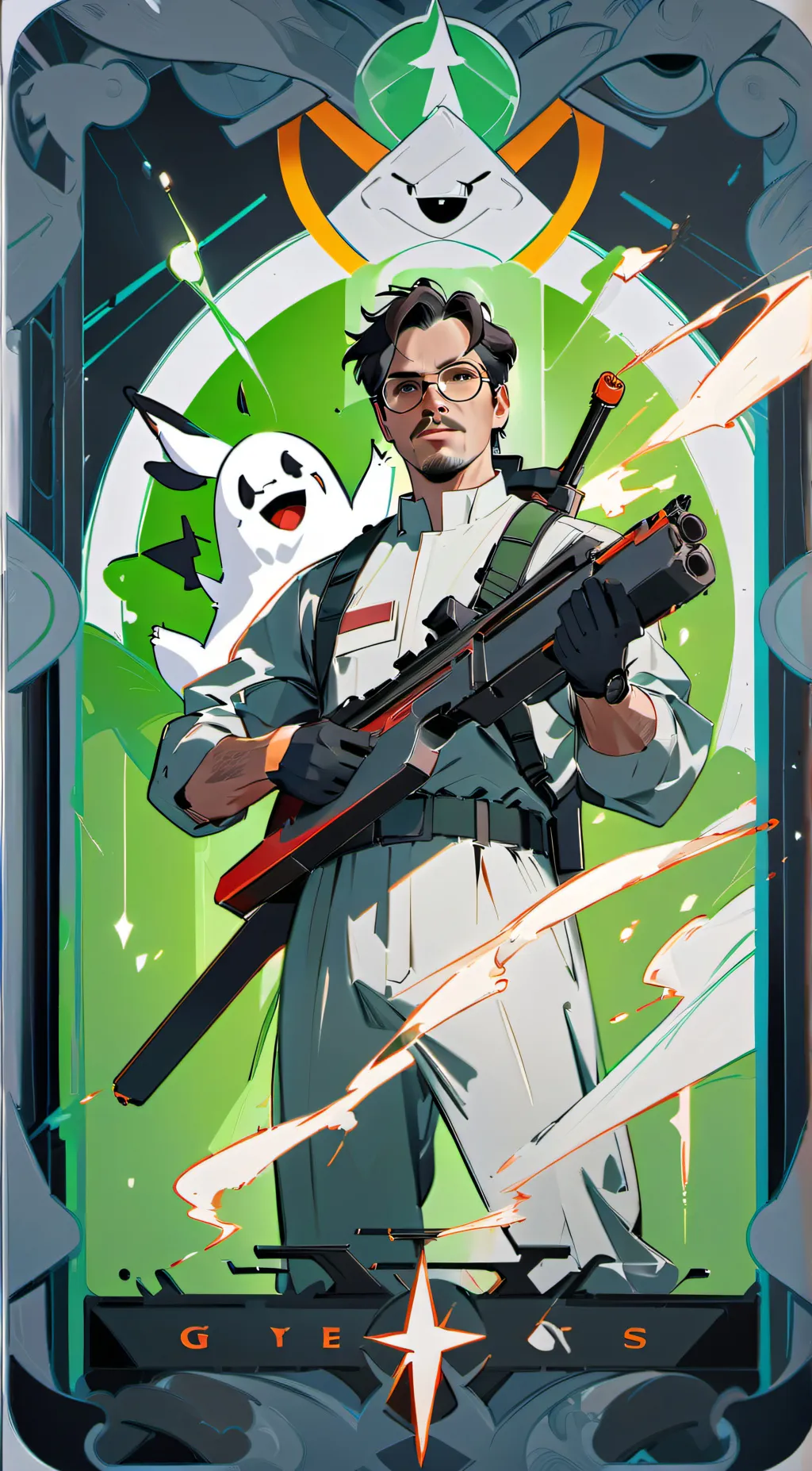 ai character: Ghostbusters  background
