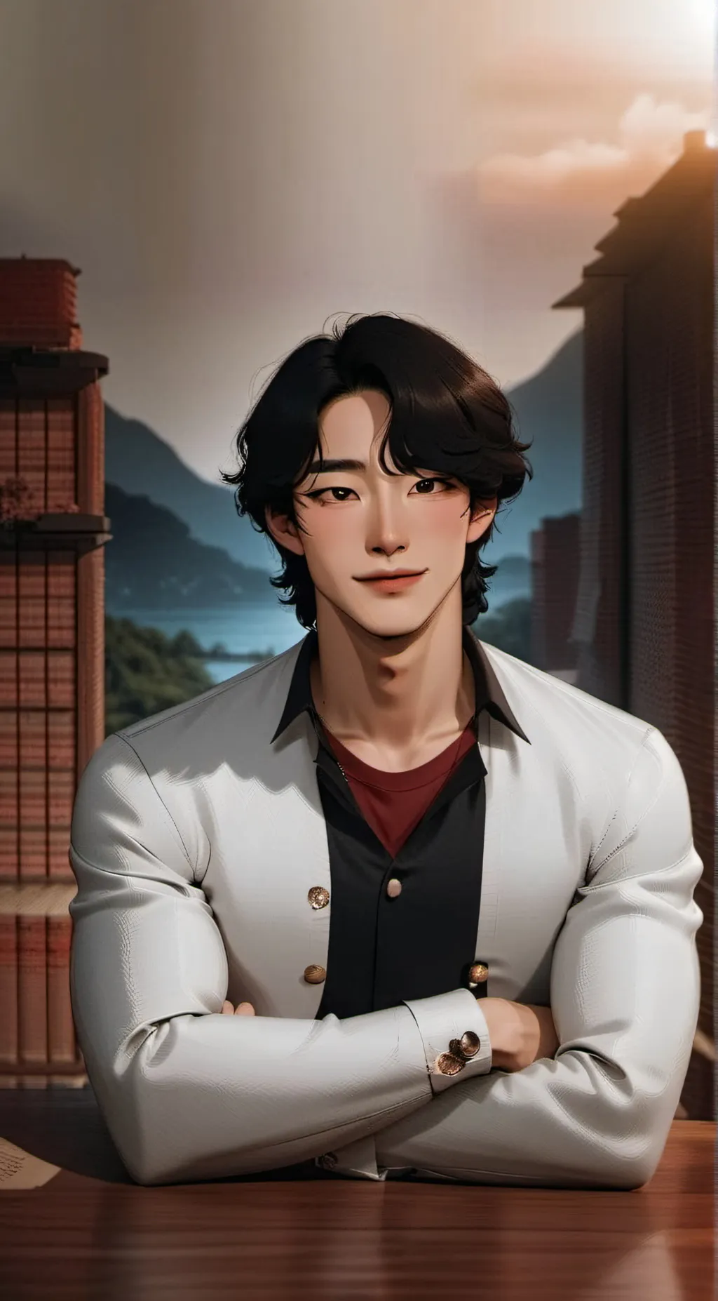 ai character: Kim  background