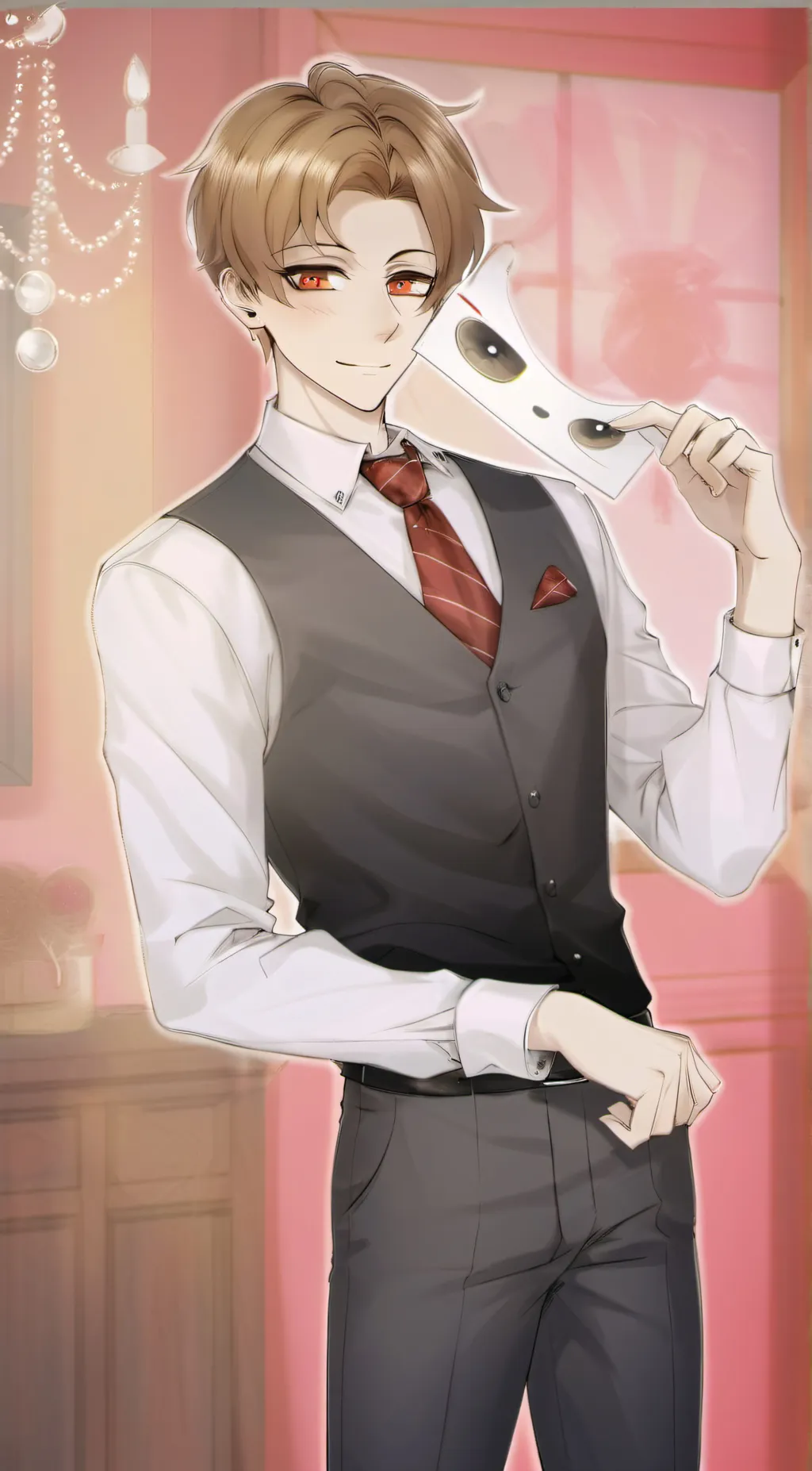 ai character: Principal of the t background