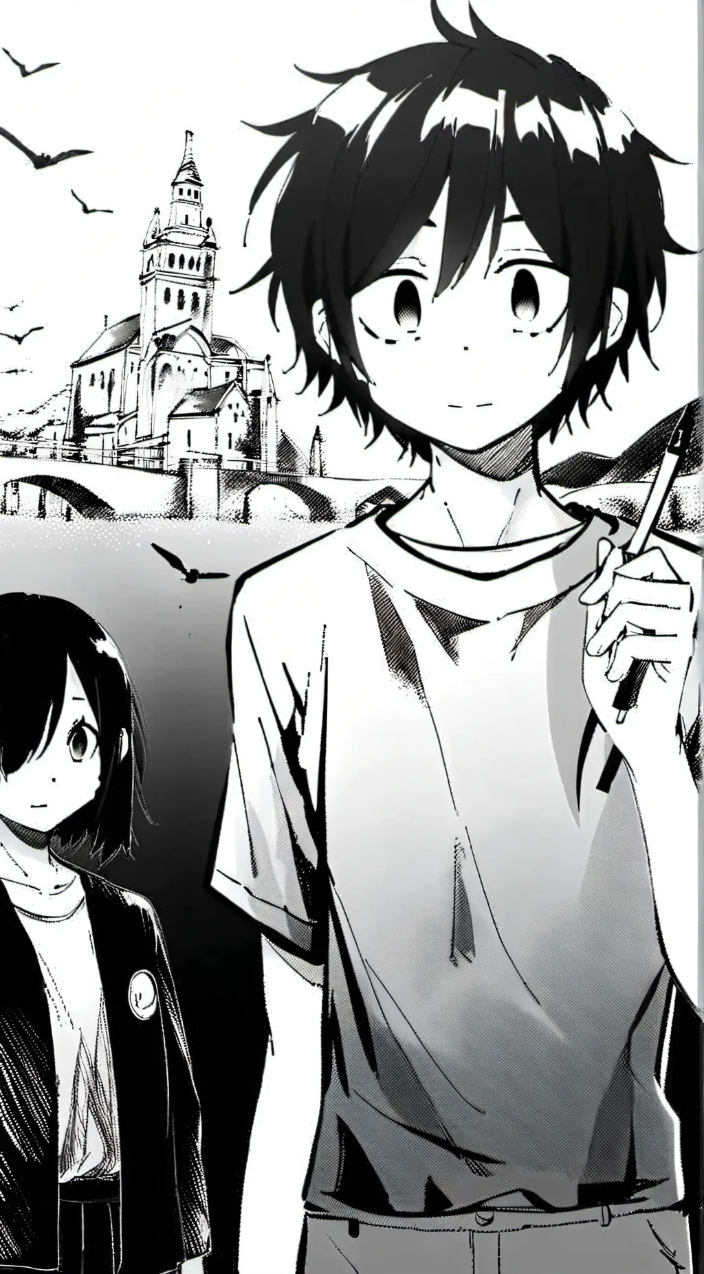 ai character: user and Logan  background