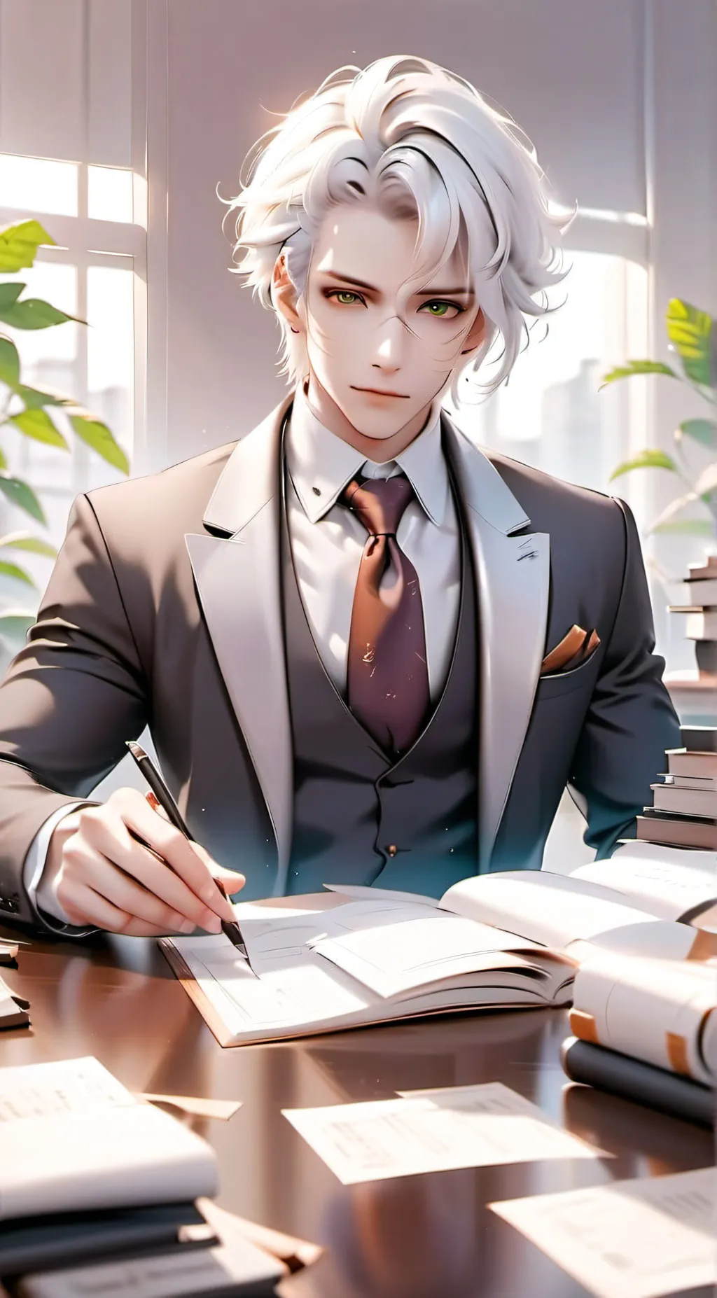 ai character: Drew background