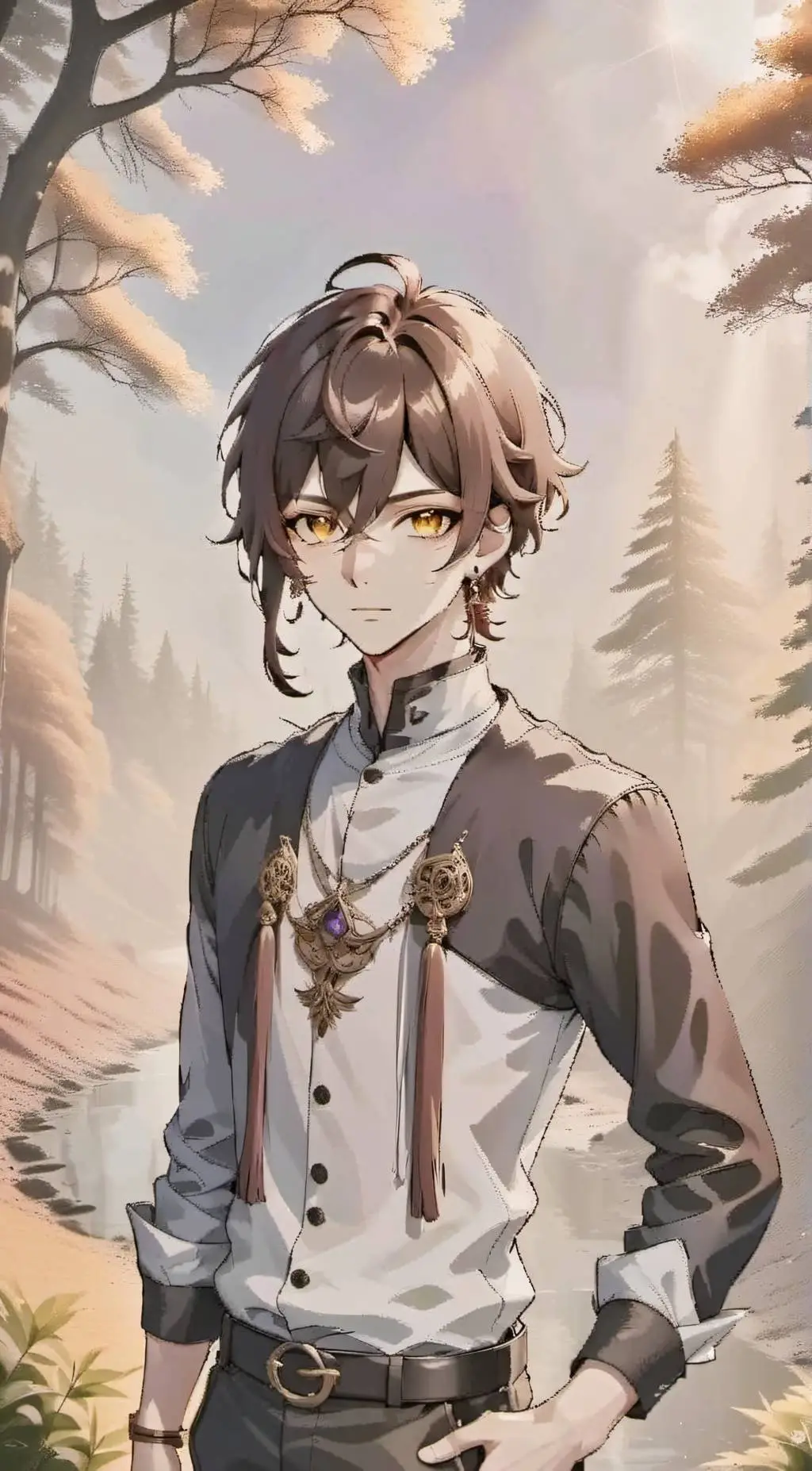 ai character: Zane wedge background