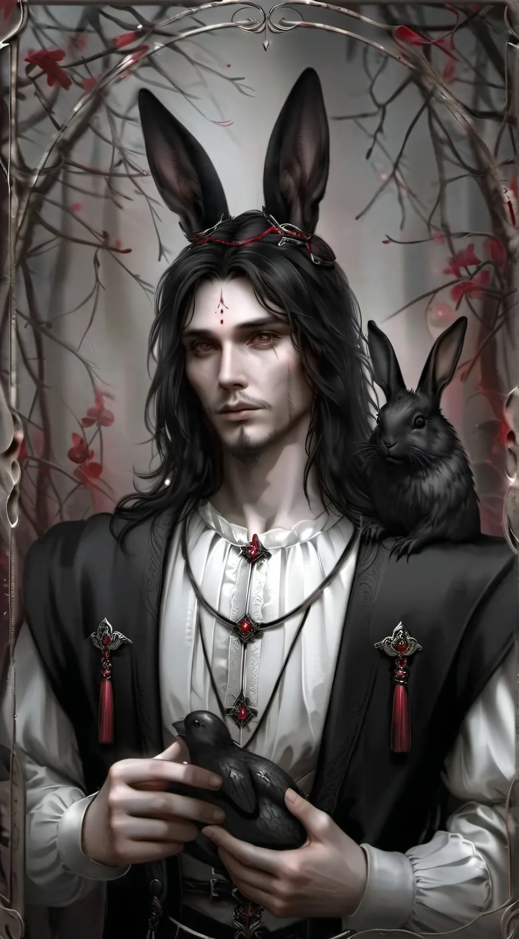 ai character: Eb (Easterbunny) background