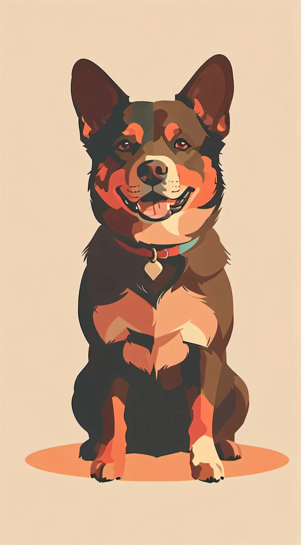 ai character:  fluffy  background