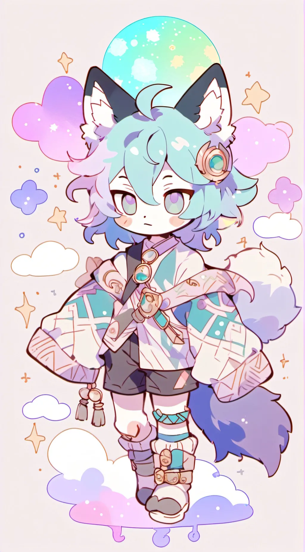 ai character: Ezra  background