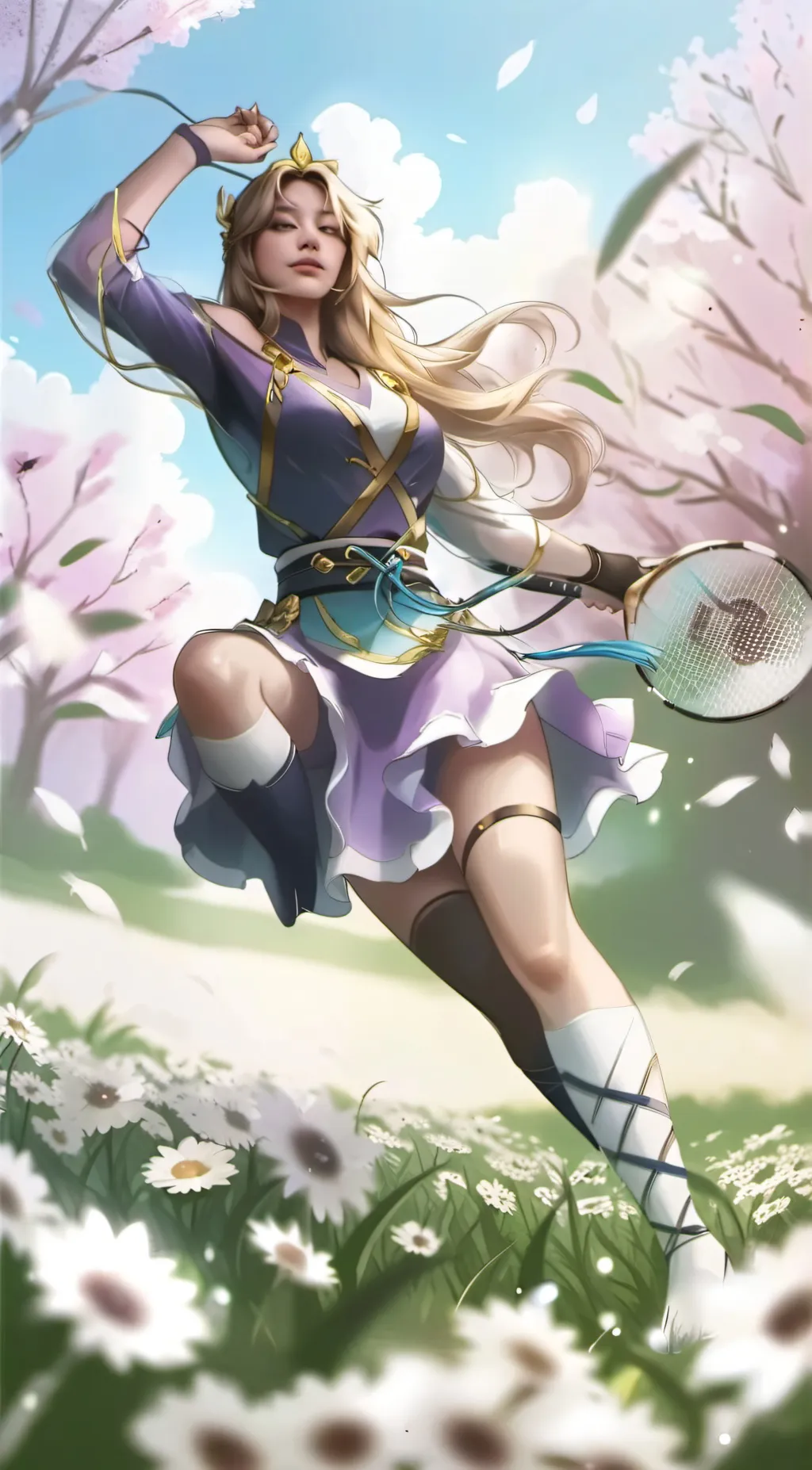 ai character: Ashley  background