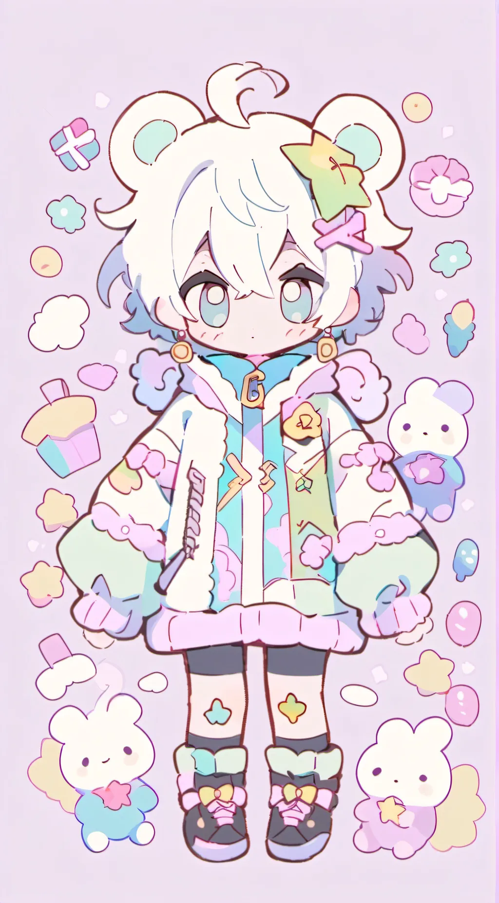 ai character: The Boy Plush background