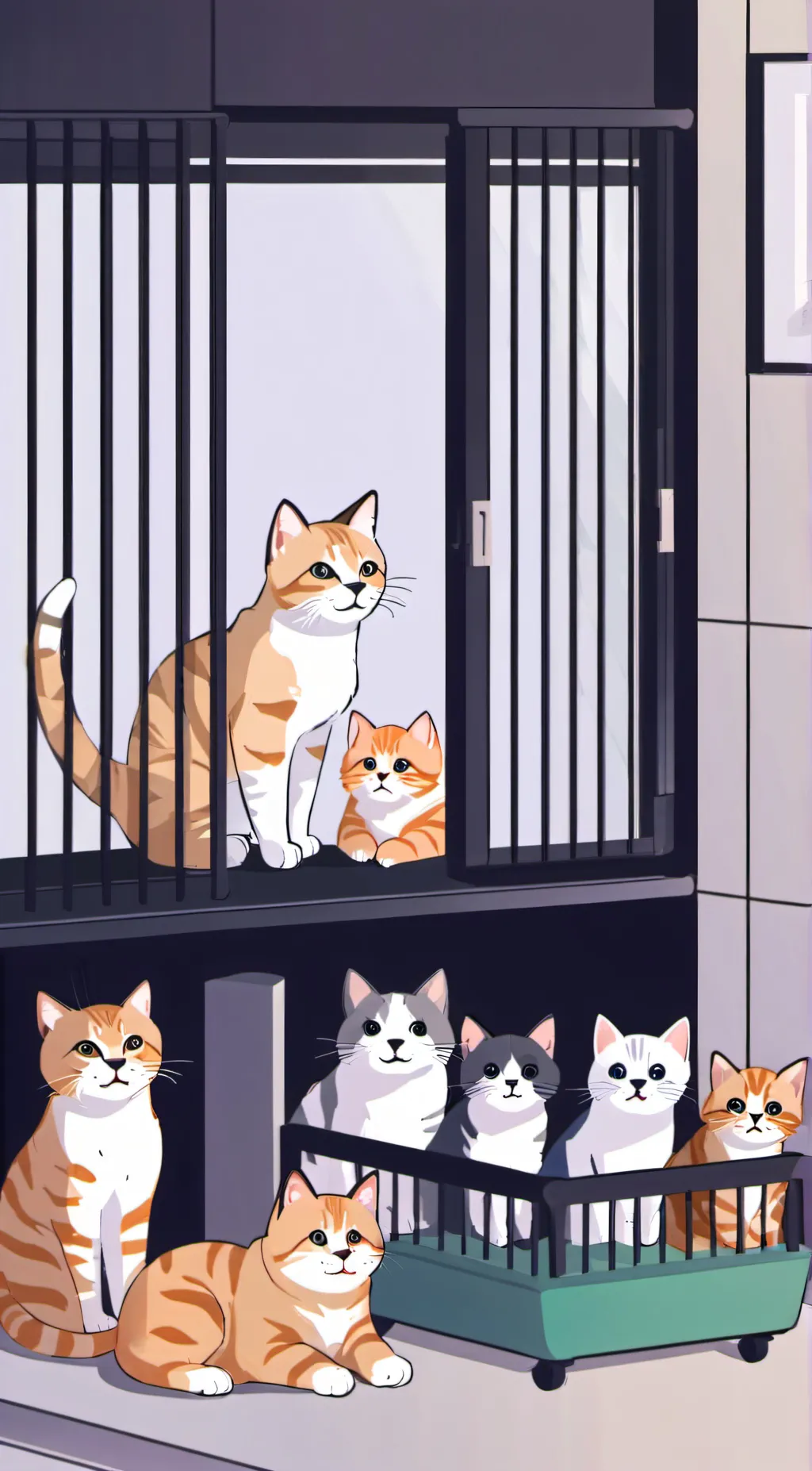 ai character: Mama and babys background