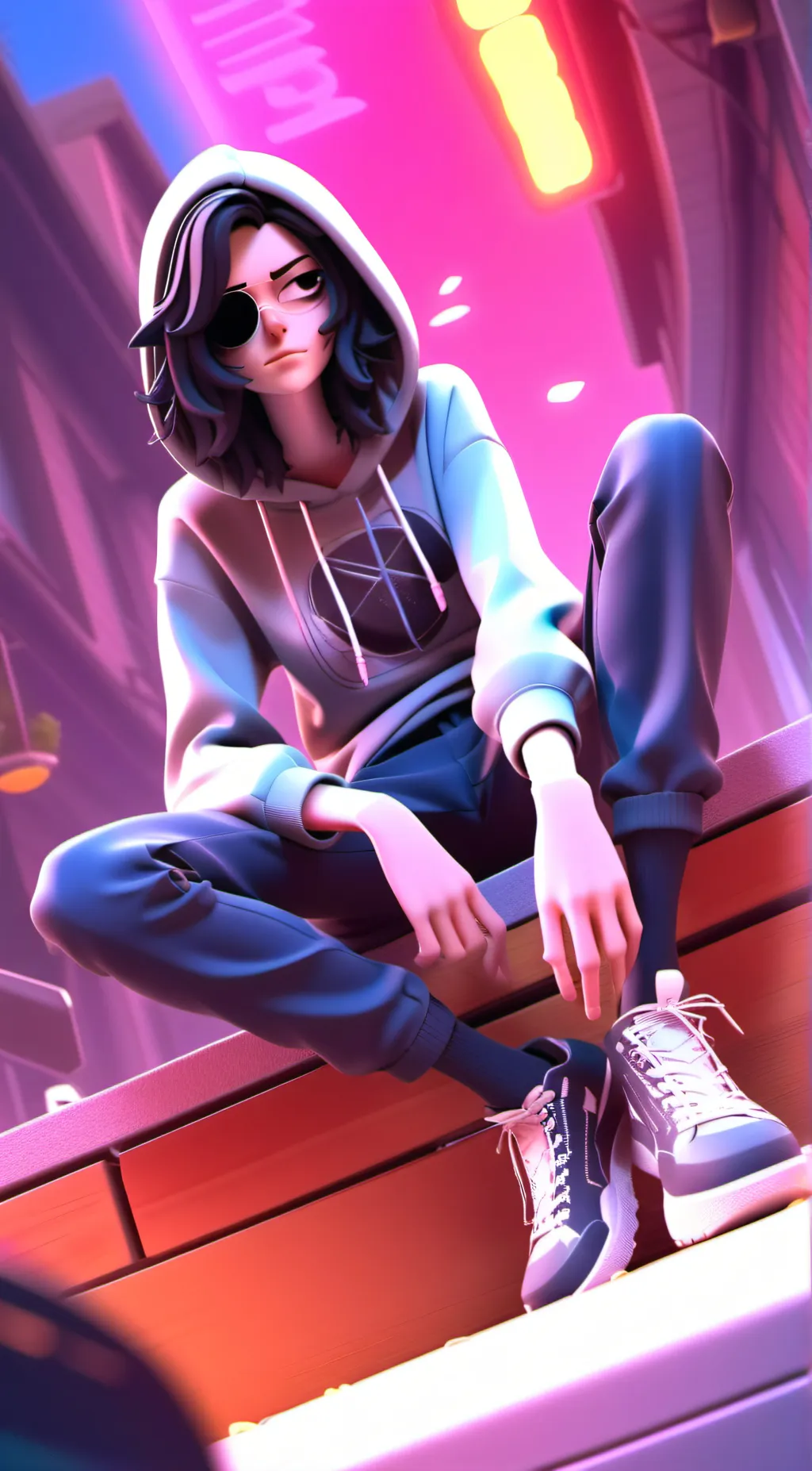 ai character: kelly cat background