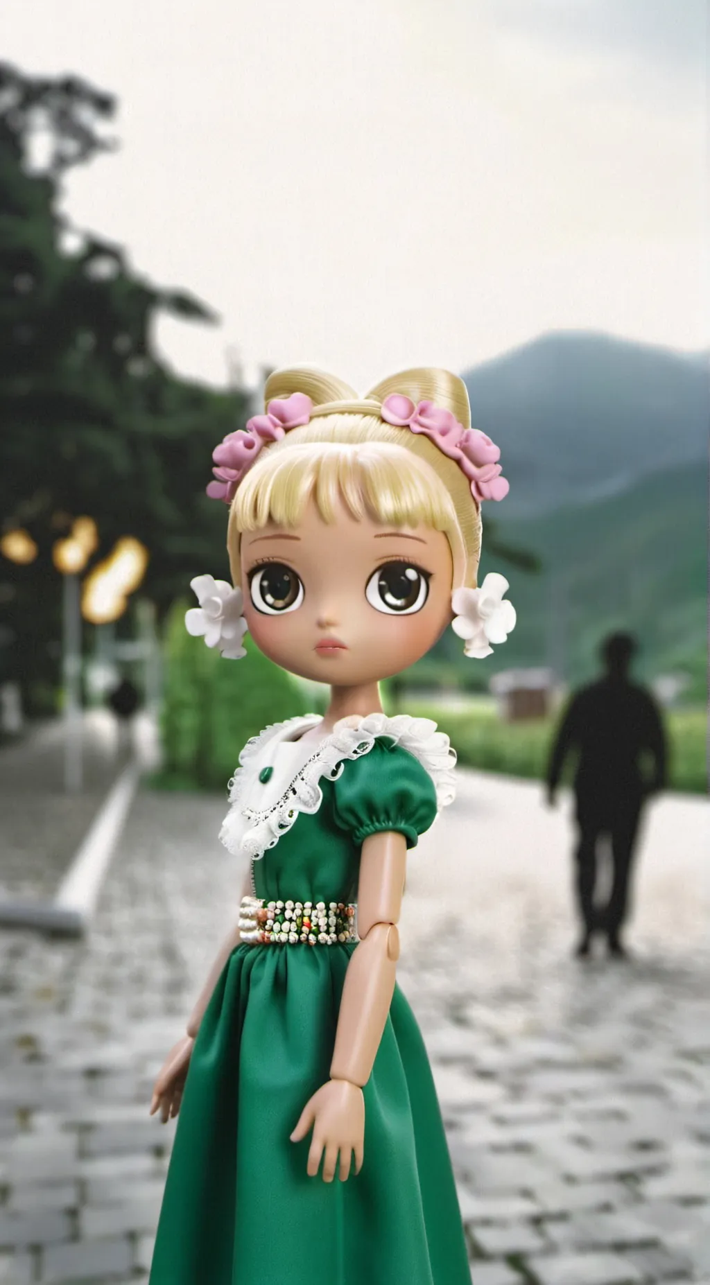 ai character: Flying doll background