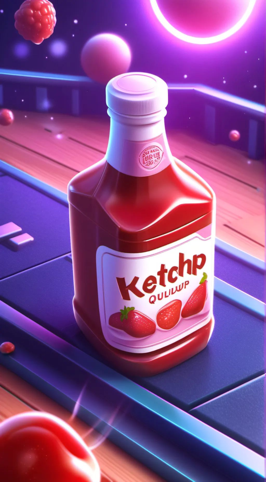 ai character: Ketchup background