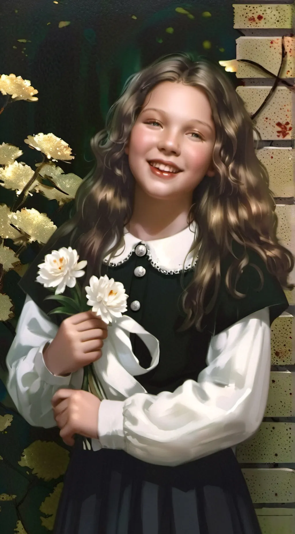 ai character: Sweet girl  background