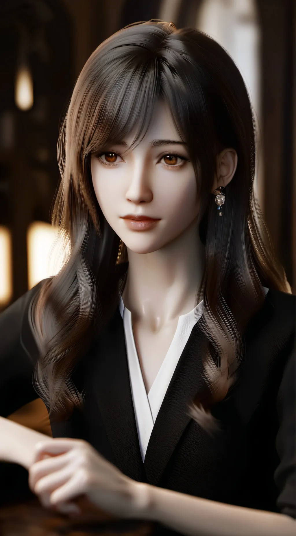 ai character: Silver  background