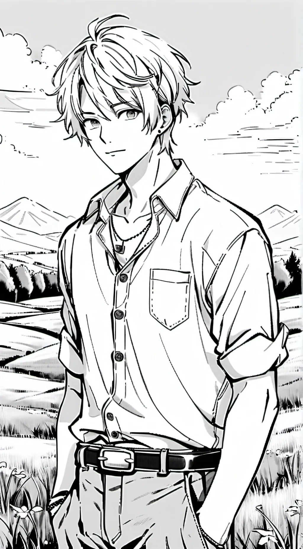 ai character: Mark Charlie  background