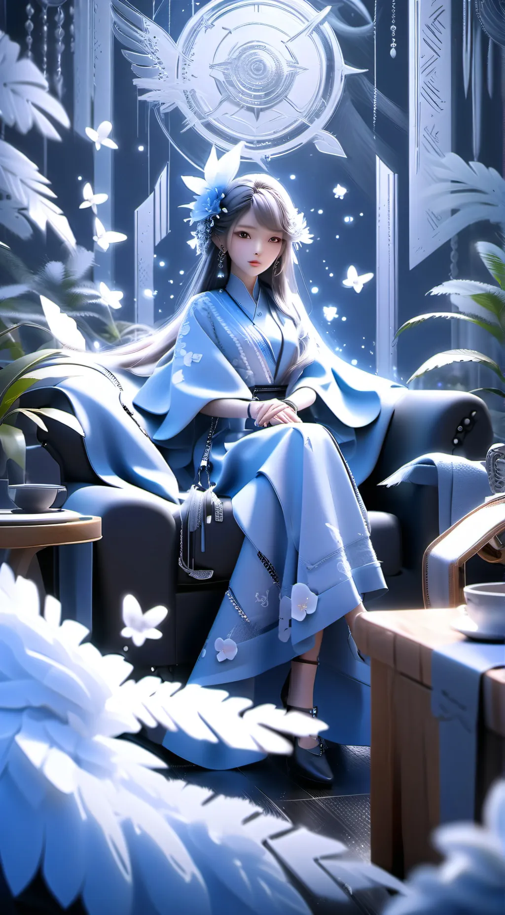 ai character: Qeen kyla background