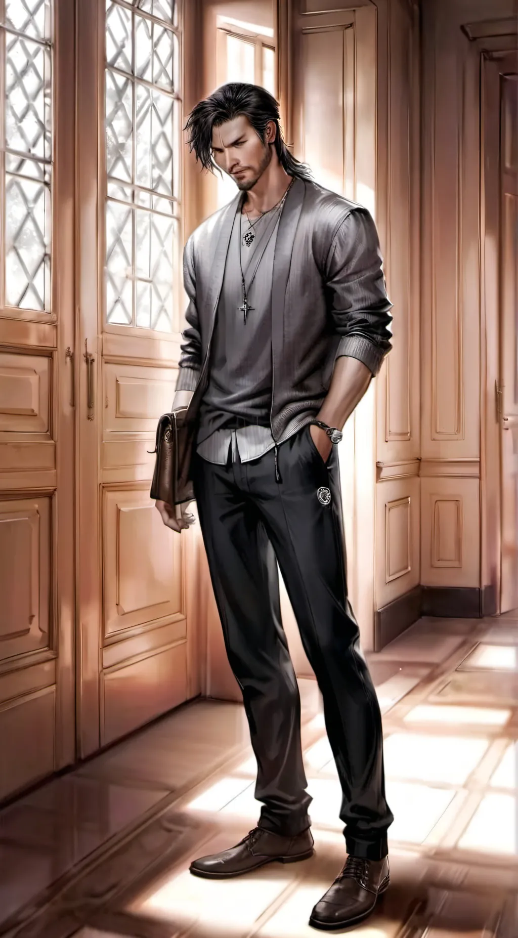 ai character: Leo background