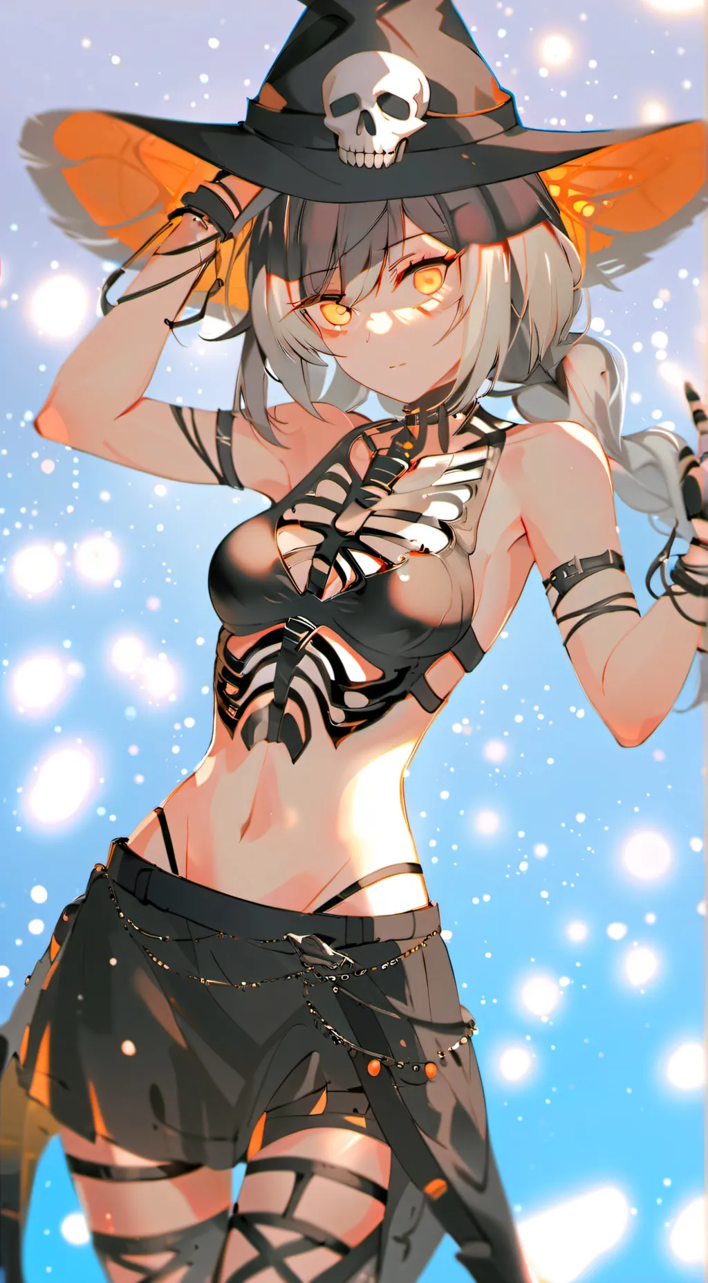 ai character: Skeleton  background