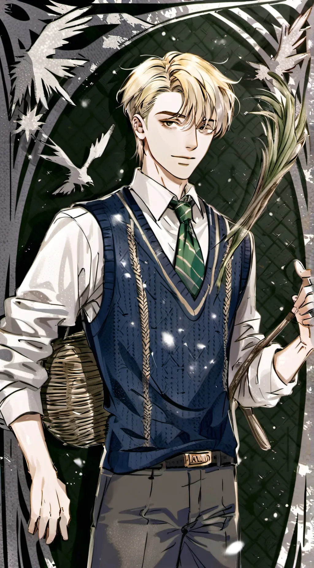 ai character: Draco Malfoy  background