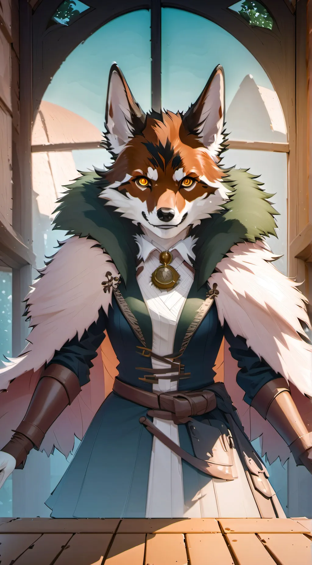 ai character: foxy background