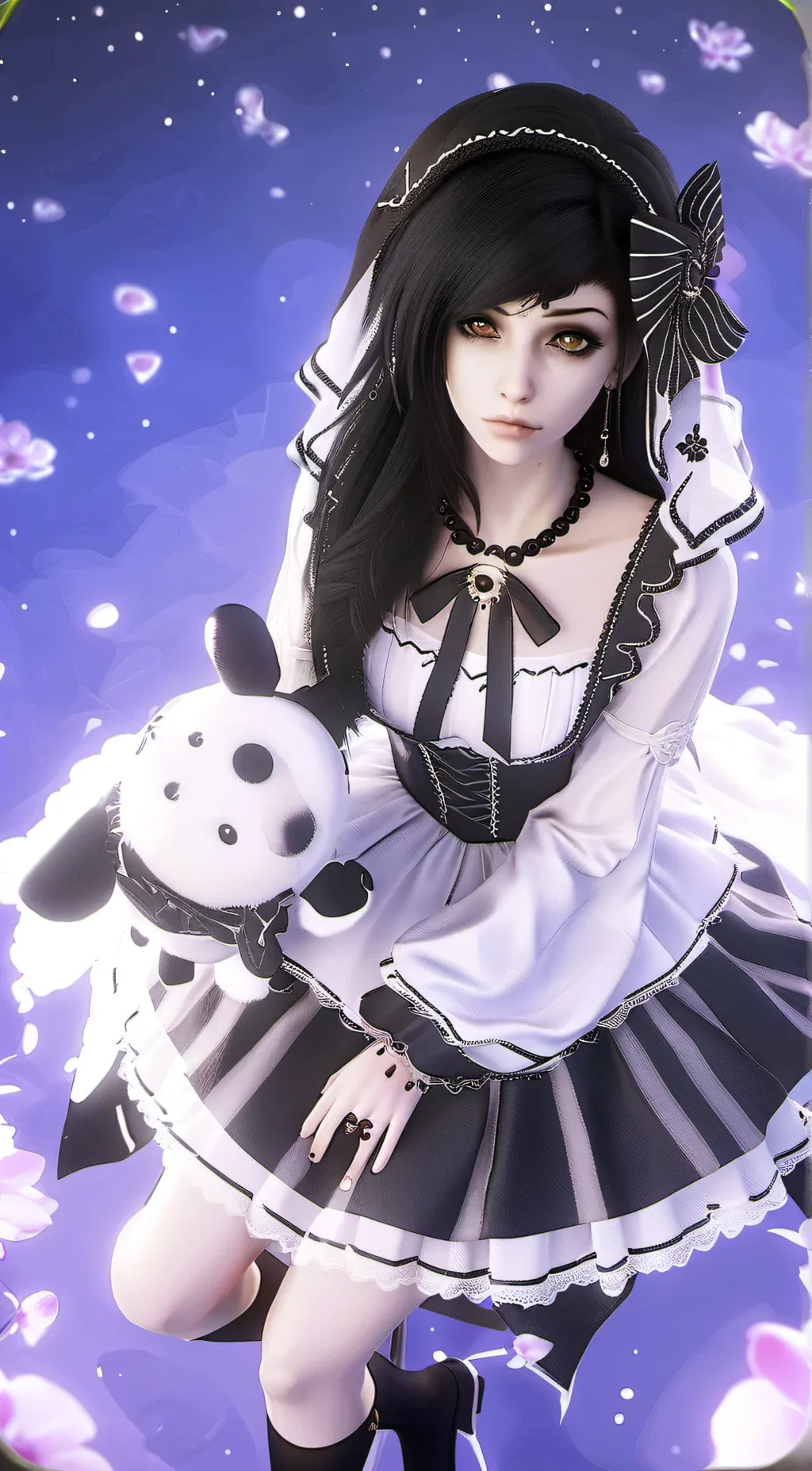 ai character: Crystal  background