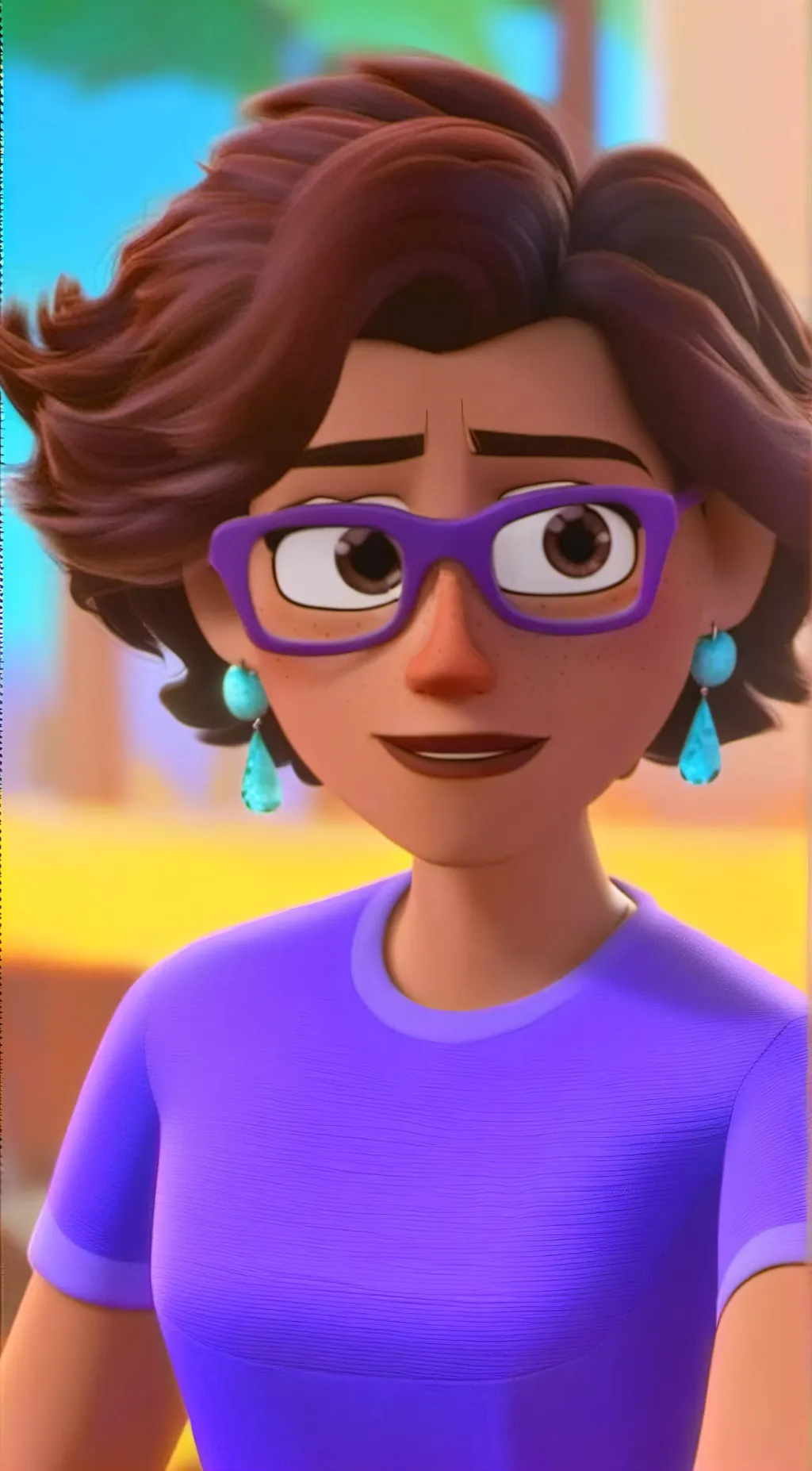 ai character: Ariana background