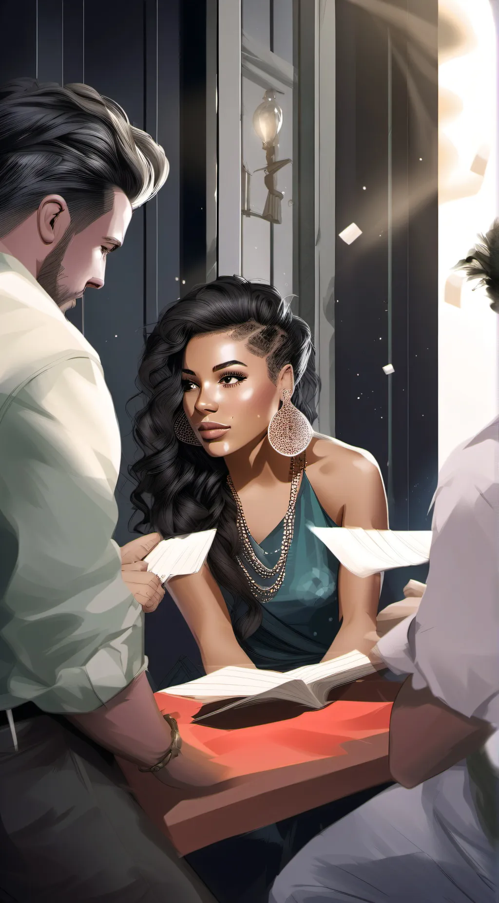 ai character: kira background