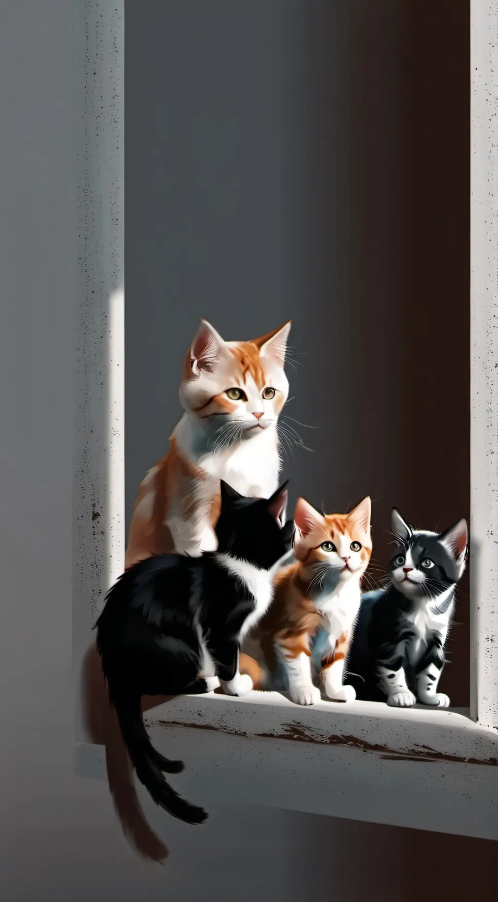 ai character: hatted kitten background