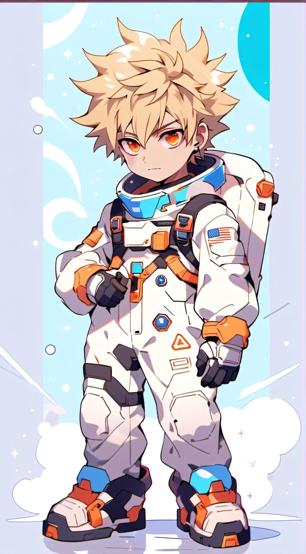 ai character: Bakugo (AMONG US) background