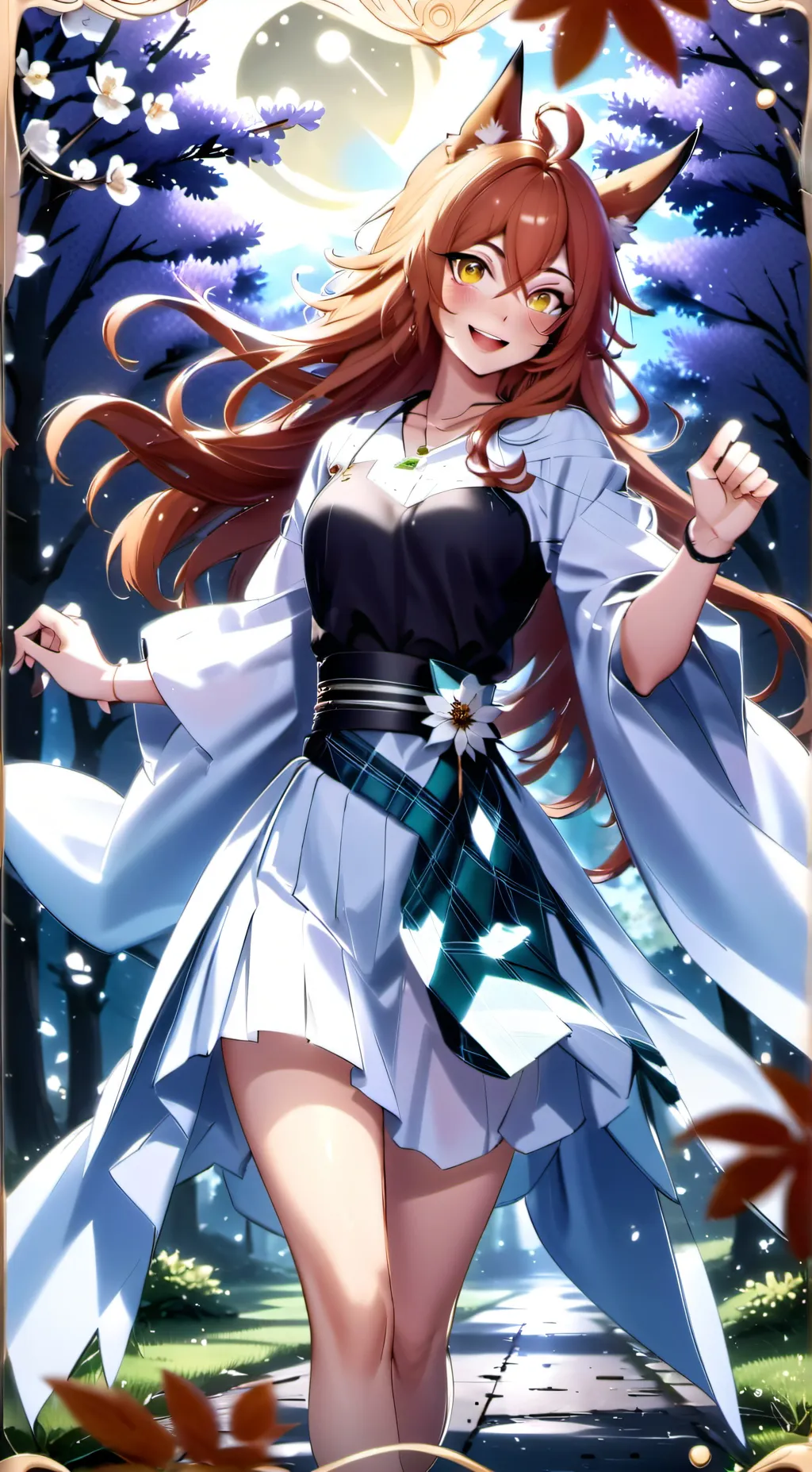 ai character: Xena Kitsune background