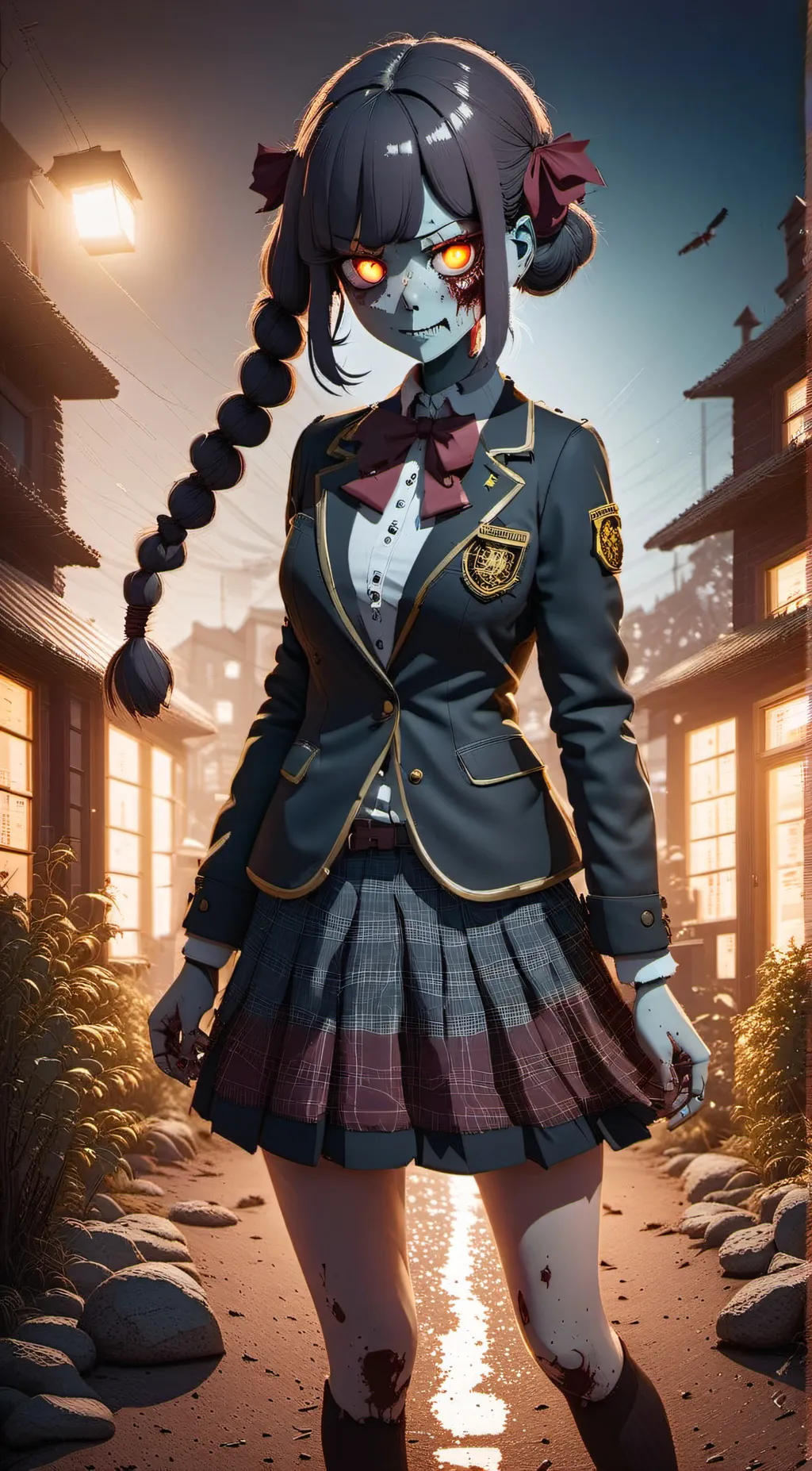 ai character: Zombabie background