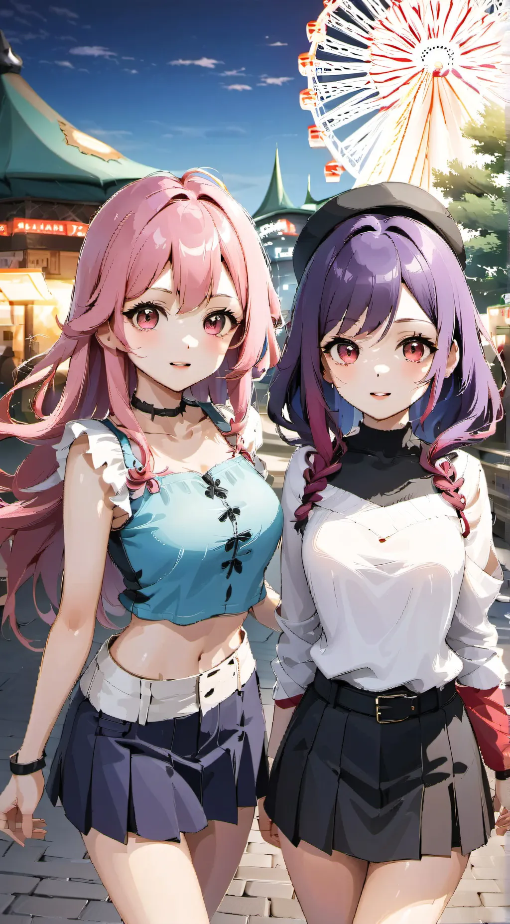 ai character: Lenae & Luna background