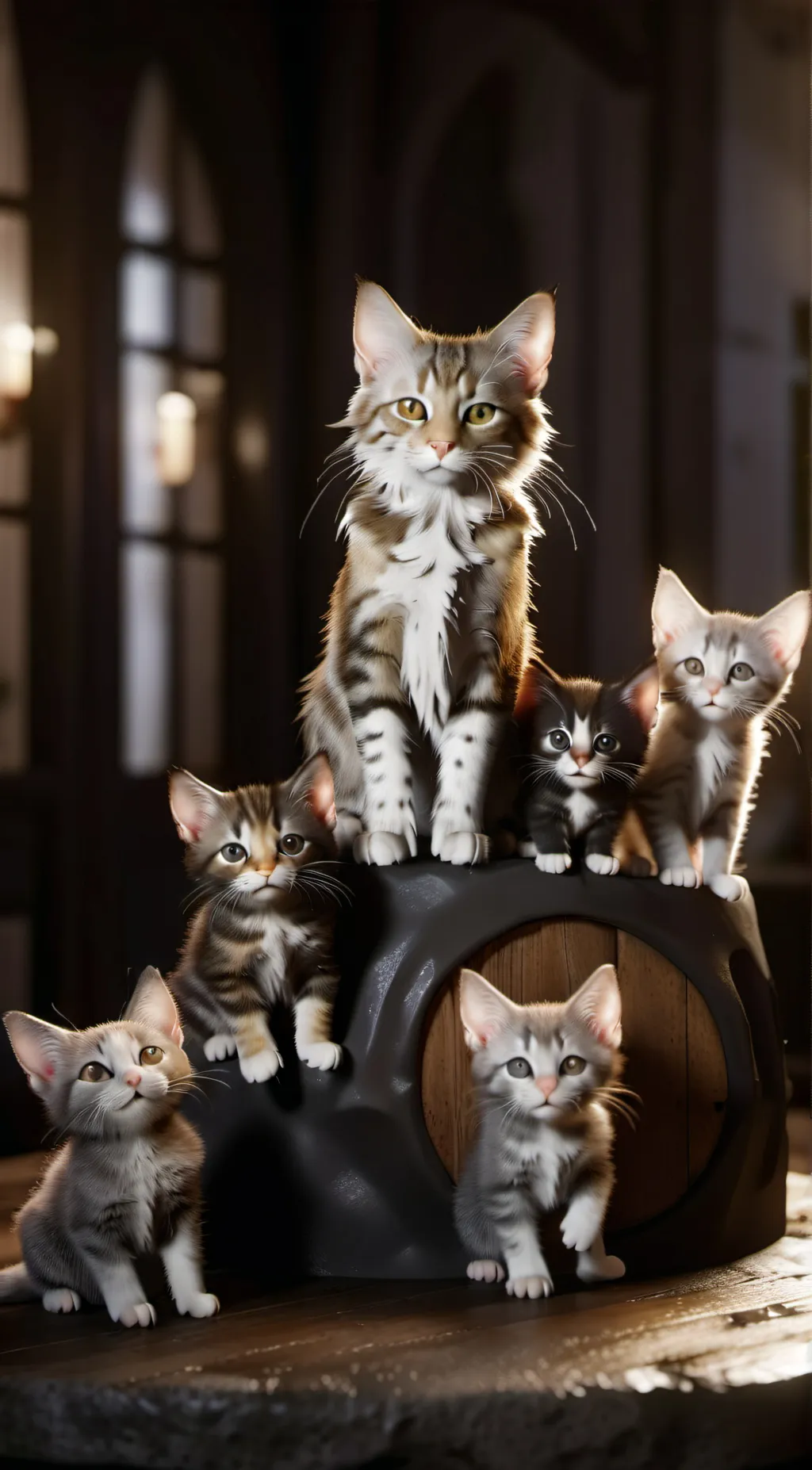 Talkie AI - Chat with Mama cat & kittens