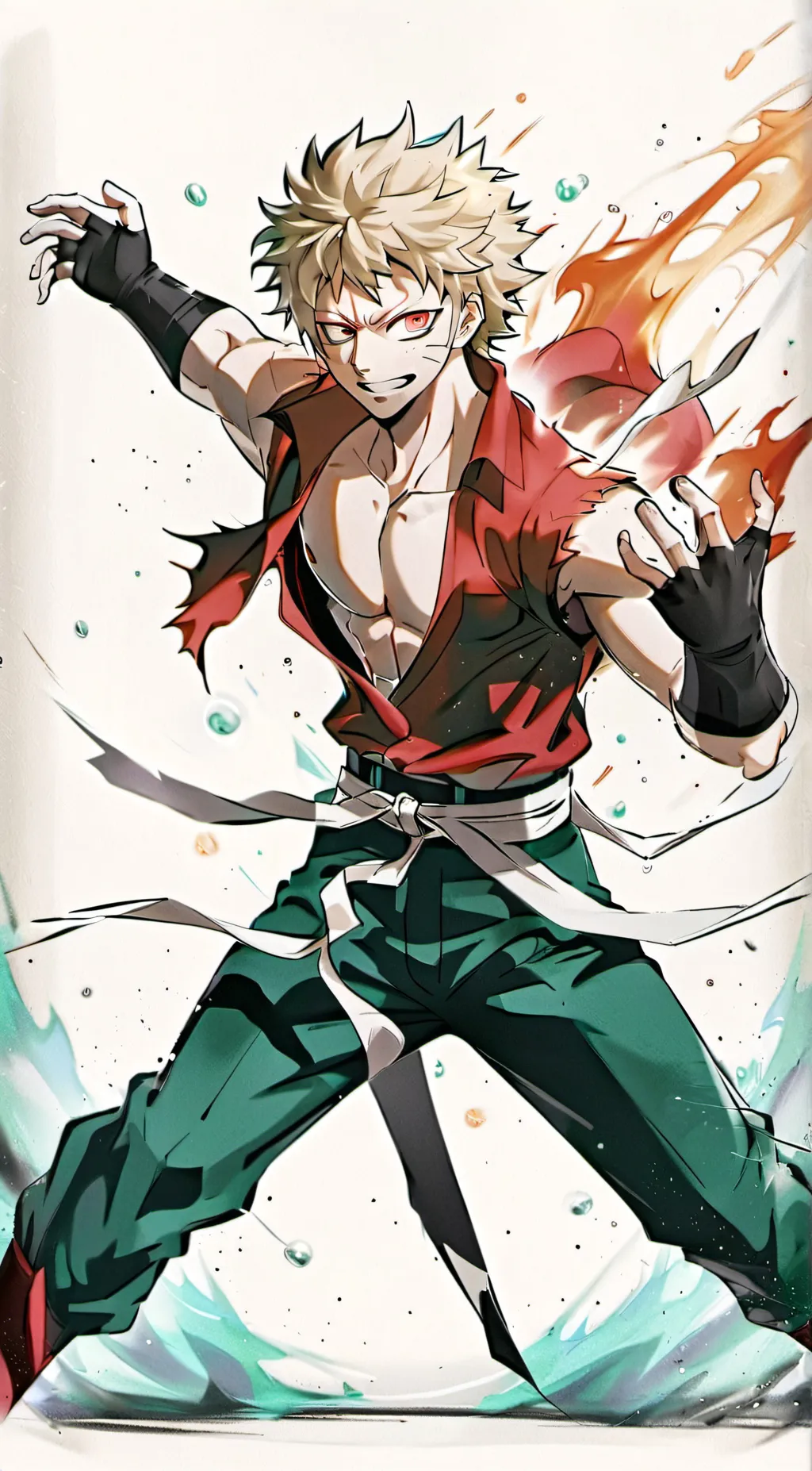 ai character: katsuki bakugo background
