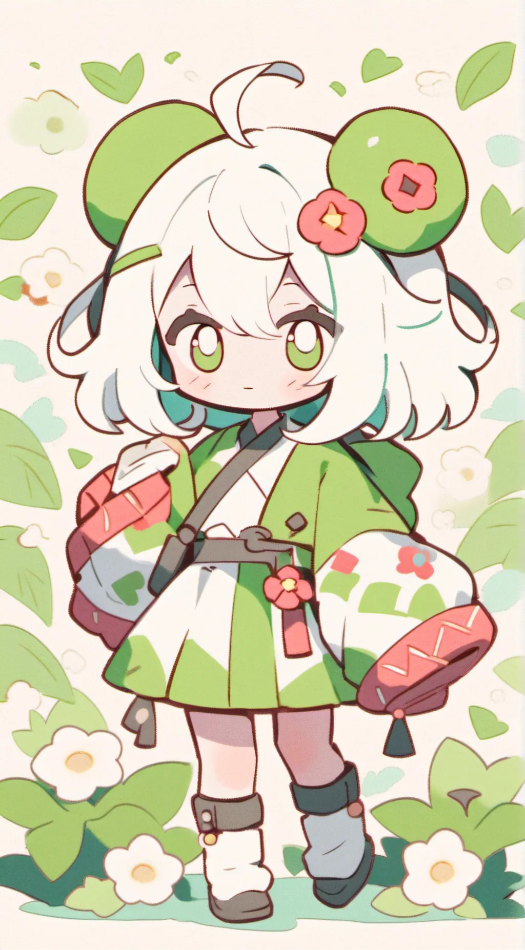 ai character: Cupcake sprinkles. background