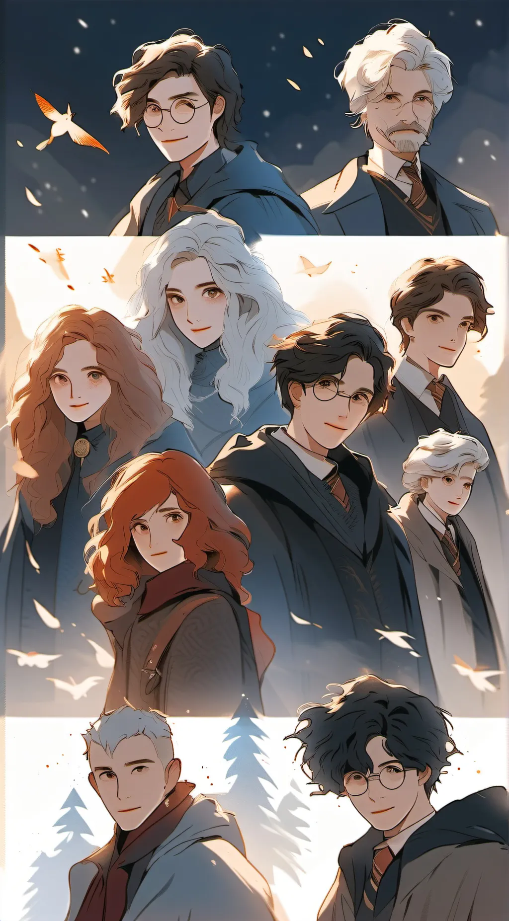 ai character: HP boys background