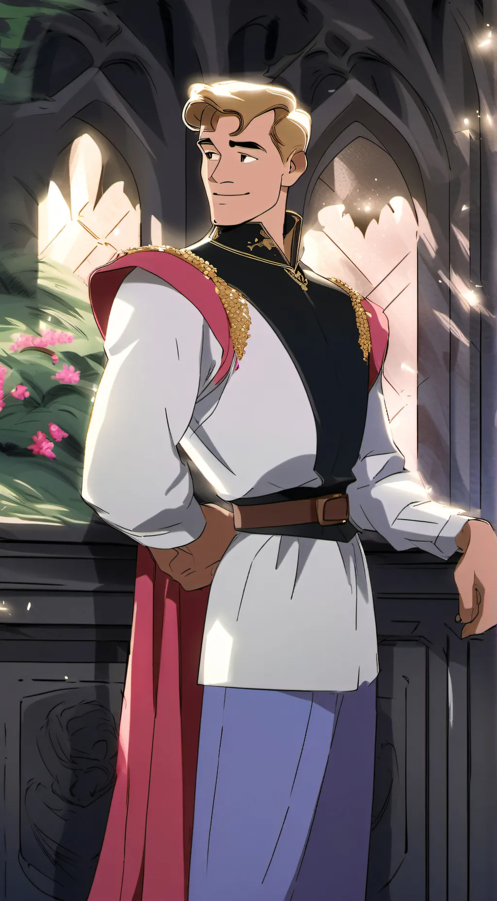 ai character: Prince Philip  background