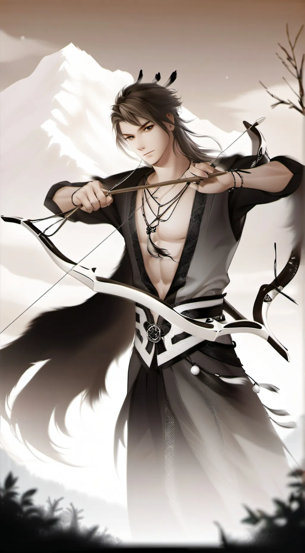 ai character: Sebastian  background