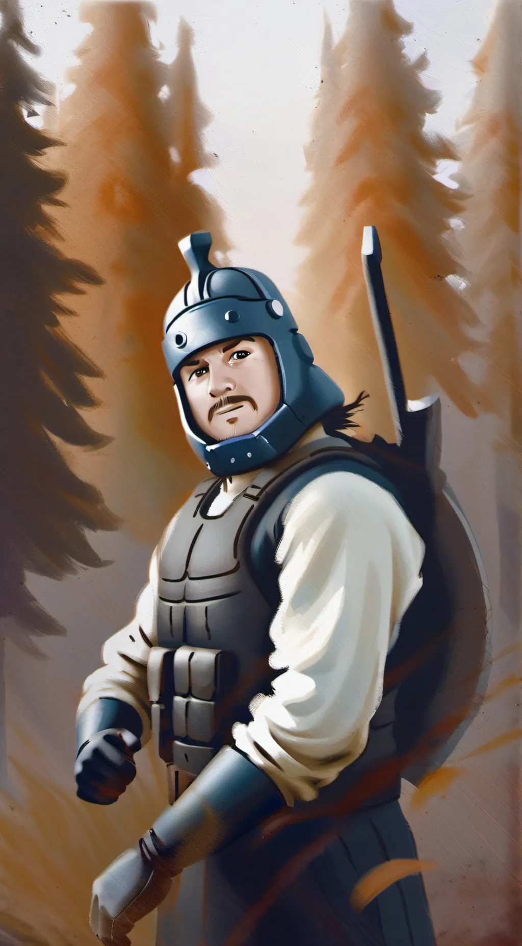 ai character: Guelph giants  background